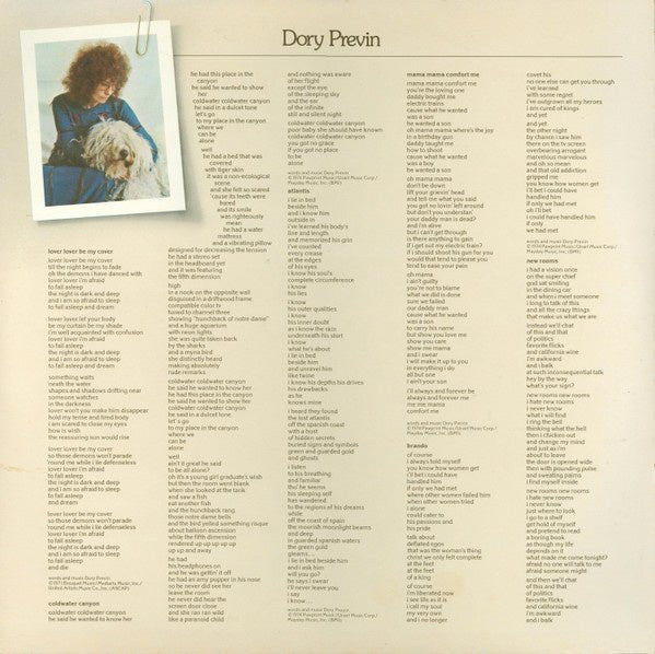 dory previn