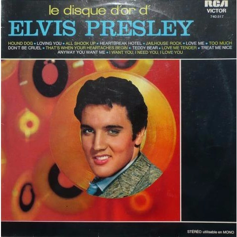 le disque d'or d' elvis presley