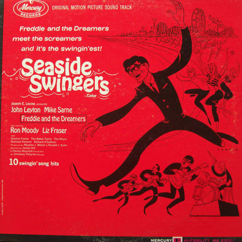 mike sarne - freddie and the dreamers – seaside swingers - original motion picture soundtrack (lp)