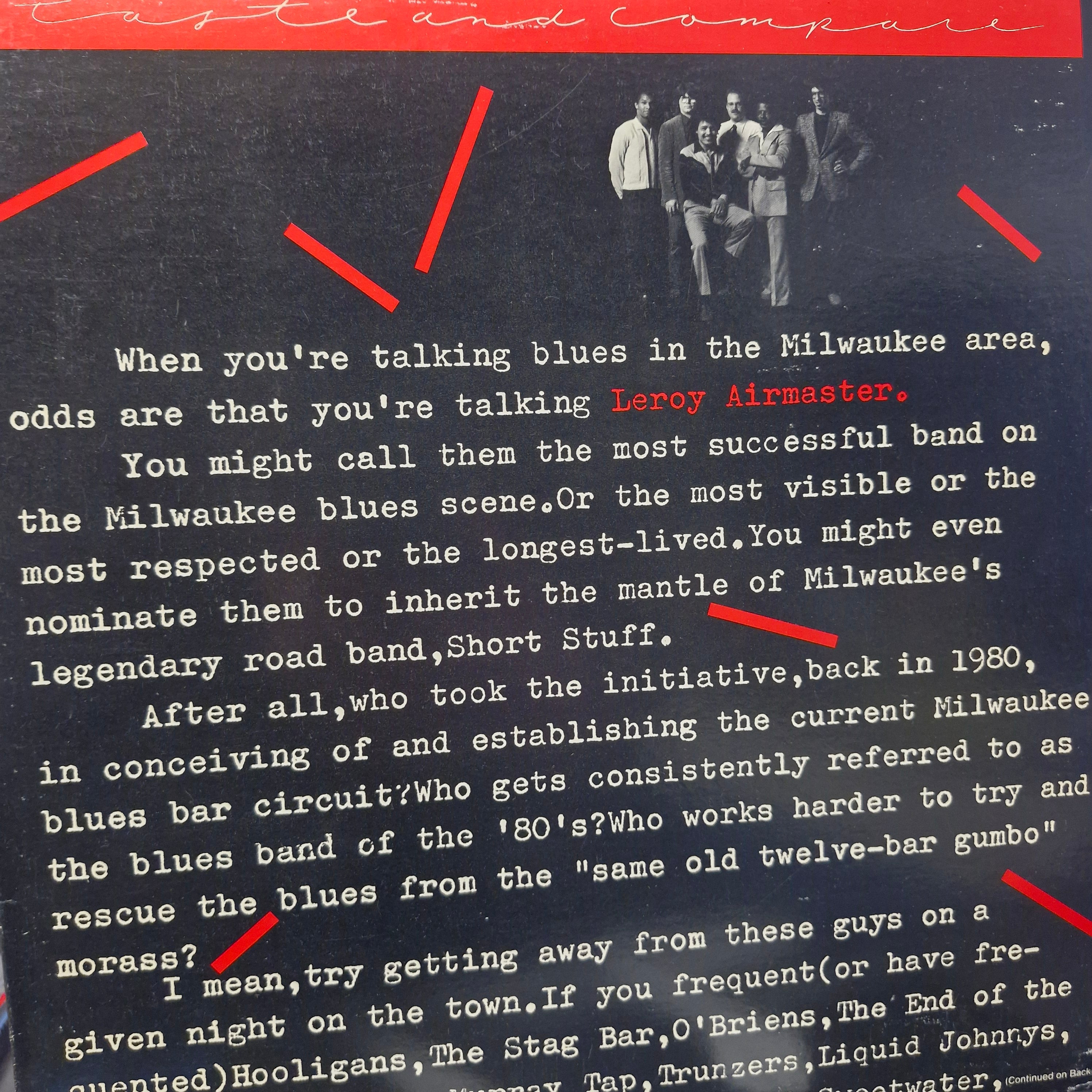 taste and compare (lp)