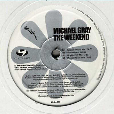 the weekend (12inch maxi)