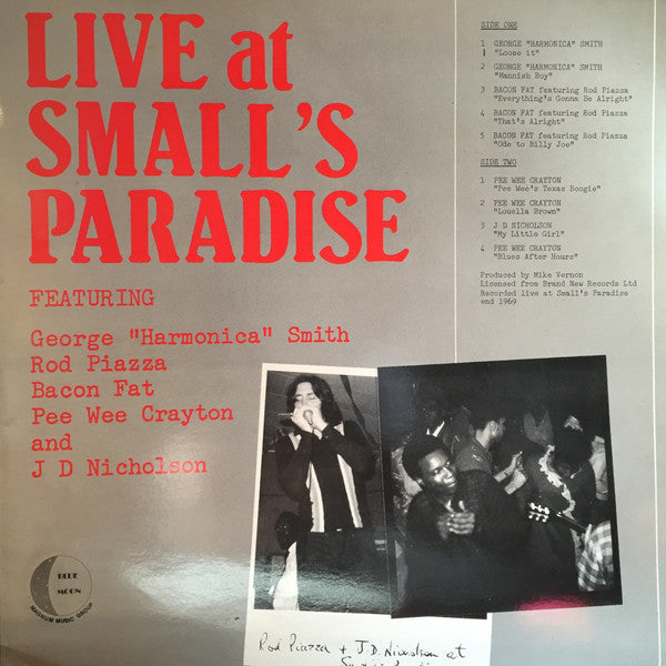 live at small's paradise (lp)