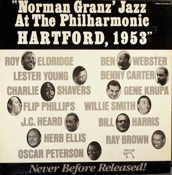 norman granz' jazz at the philharmonic hartford, 1953