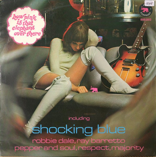 how pink is that elephant over there?